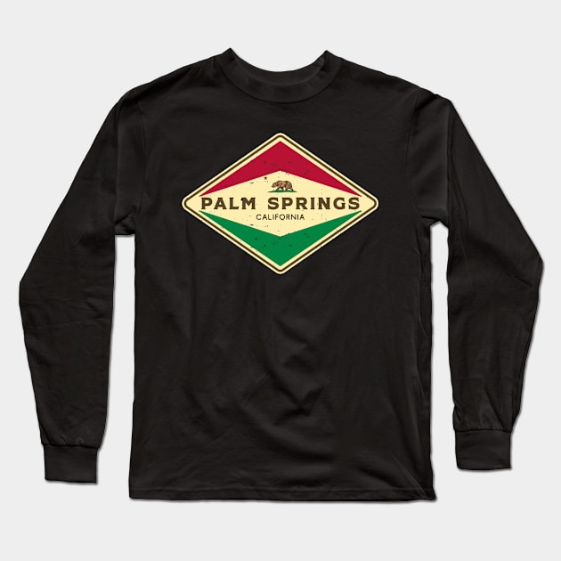 Palm Springs California Long Sleeve T-Shirt by dk08